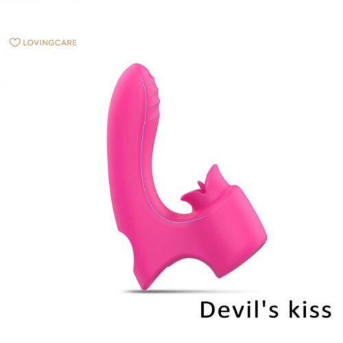 Home 53 Main view of women’s tongue silicone massager - quiet magnetic toy