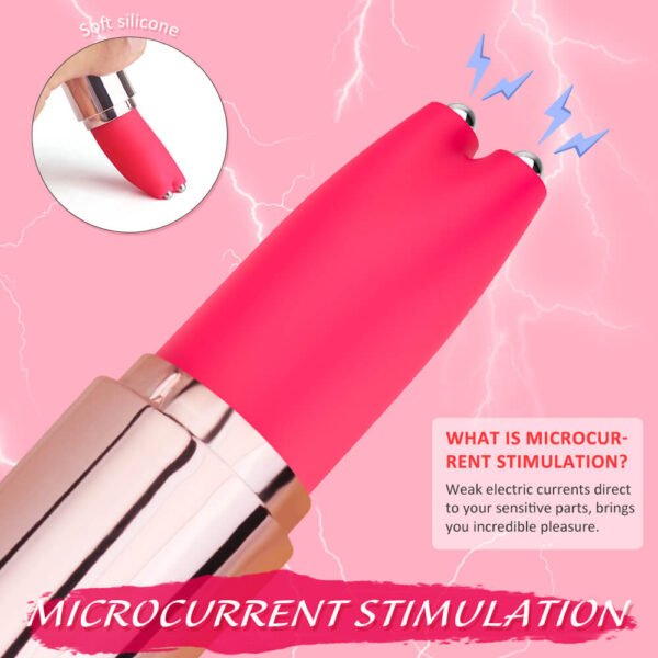 Rechargeable mini vibrating lipstick clitoris vagina nipple stimulate love eggs vibrator sex toys for women