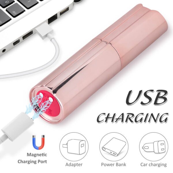 Rechargeable mini vibrating lipstick clitoris vagina nipple stimulate love eggs vibrator sex toys for women