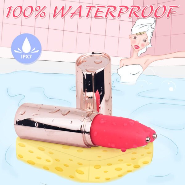 Rechargeable mini vibrating lipstick clitoris vagina nipple stimulate love eggs vibrator sex toys for women