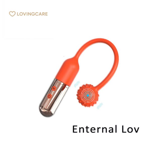 Front view of women's adult vibrator - medical silicone material, pink design