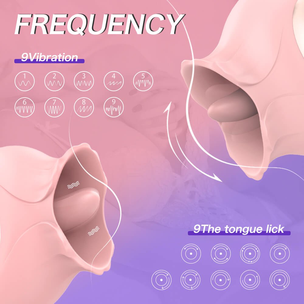 French kiss-Tongue Licking Rosevibrator Sextoy For Women 13 img LovingCare Vibrator S 376 02