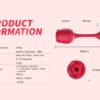 Rose sex toy of couple oral licking stimulate masturbate adult toys massager For Women