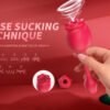 Rose sex toy of couple oral licking stimulate masturbate adult toys massager For Women