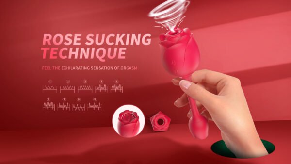 Rose sex toy of couple oral licking stimulate masturbate adult toys massager For Women