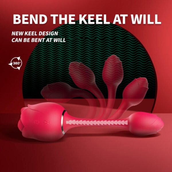 Rose sex toy of couple oral licking stimulate masturbate adult toys massager For Women