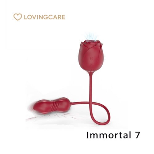 img_LovingCare_Vibrator_S-389-7_09 Main view of rose sucking vibrator for women - waterproof adult massage toy