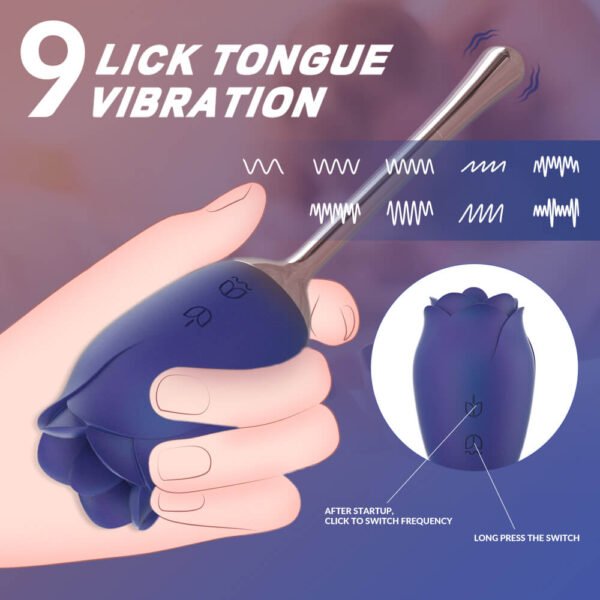 Rose vibrator sucker purple rose sex toy oral sucking stimulate masturbate adult toys massager For Women