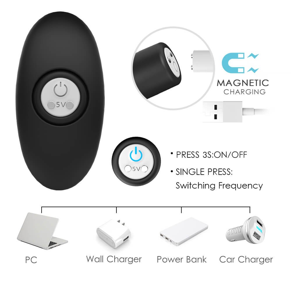 9 Vibration Anal Beads Modes Rechargeable Silicone Telecontrol Vibrating Butt Plug Vibrator 7 img LovingCare Vibrator S121 2 03