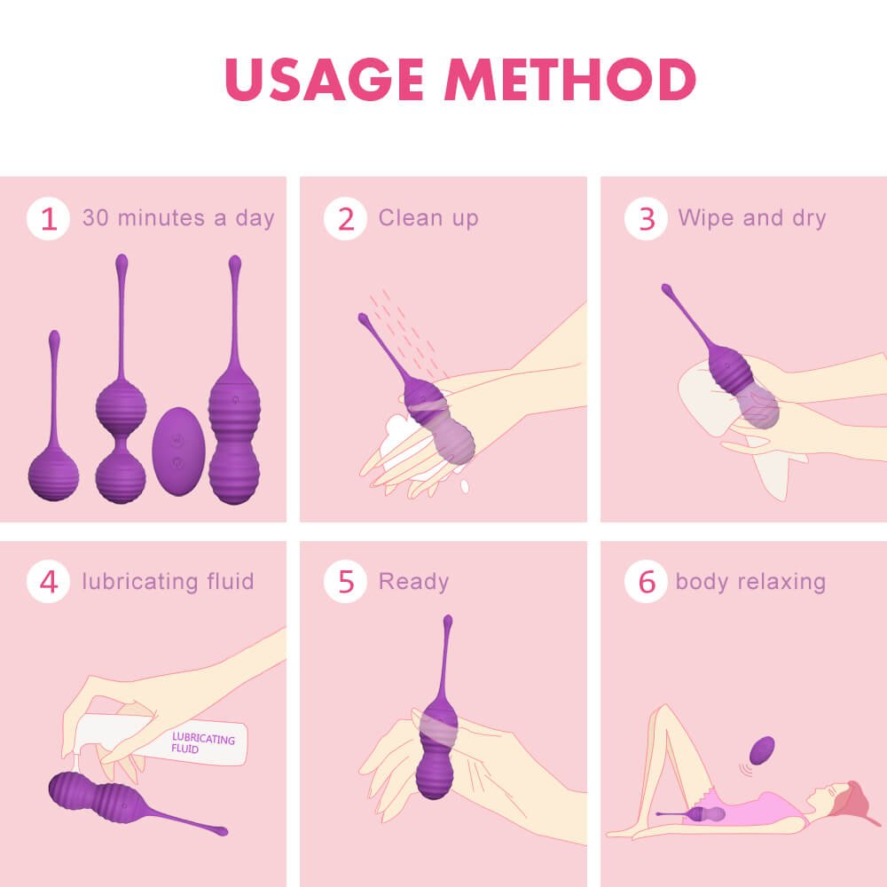 Doctor Recommended Pelvic Floor Exercises Kegel Balls set for tightening and pleasure 4 img LovingCare Vibrator S154 05