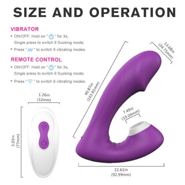Rechargeable Sucking telecontrol Vibrator For Woman Nipple Sucker Clitoris Stimulator Tongue Lick Breast Enlarge