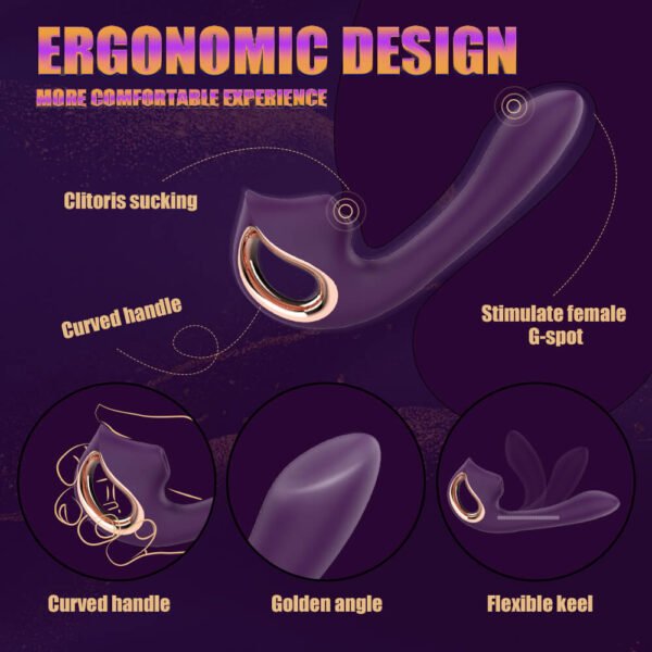 Air-Pulse Clitoris vibrator Oral Sex Simulator Waterproof detachable Sex Toy for Women