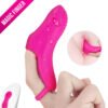Silicone g spot telecontro vibrator sex toy finger sleeve finger vibrators for women clitoris stimulator