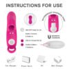 Silicone g spot telecontro vibrator sex toy finger sleeve finger vibrators for women clitoris stimulator