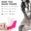 Silicone g spot telecontro vibrator sex toy finger sleeve finger vibrators for women clitoris stimulator